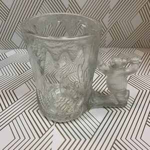 Vintage 1997 Coca Cola Polar Bear Glass Mug